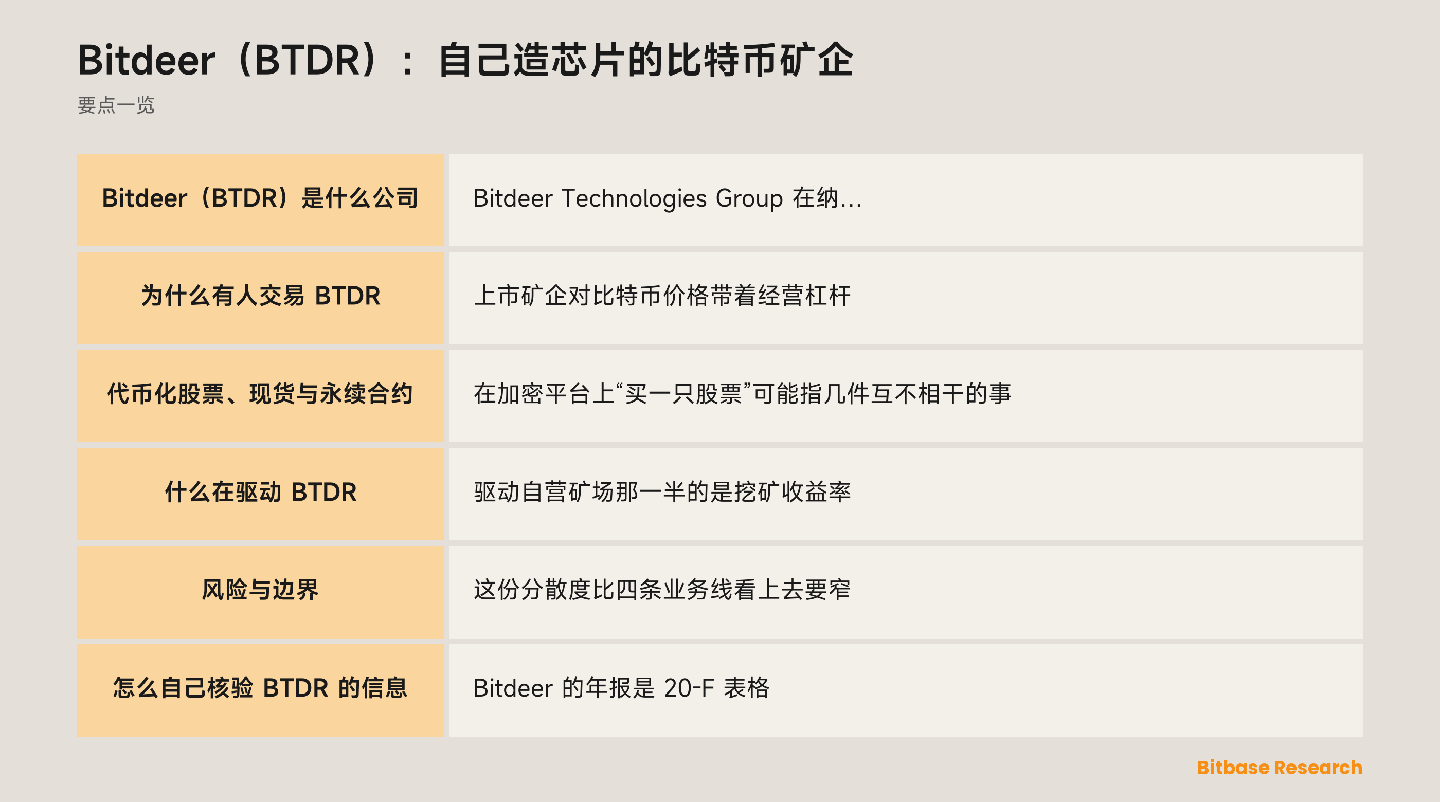 Bitdeer（BTDR）：自己造芯片的比特币矿企: 要点一览图