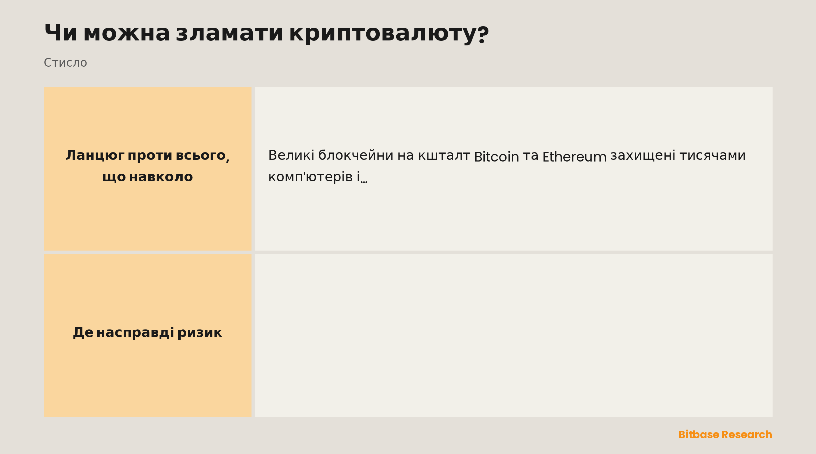 Чи можна зламати криптовалюту: основні ланцюги дуже захищені, атака 51%, справжні цілі, ваш найбільший ризик і як захиститися.