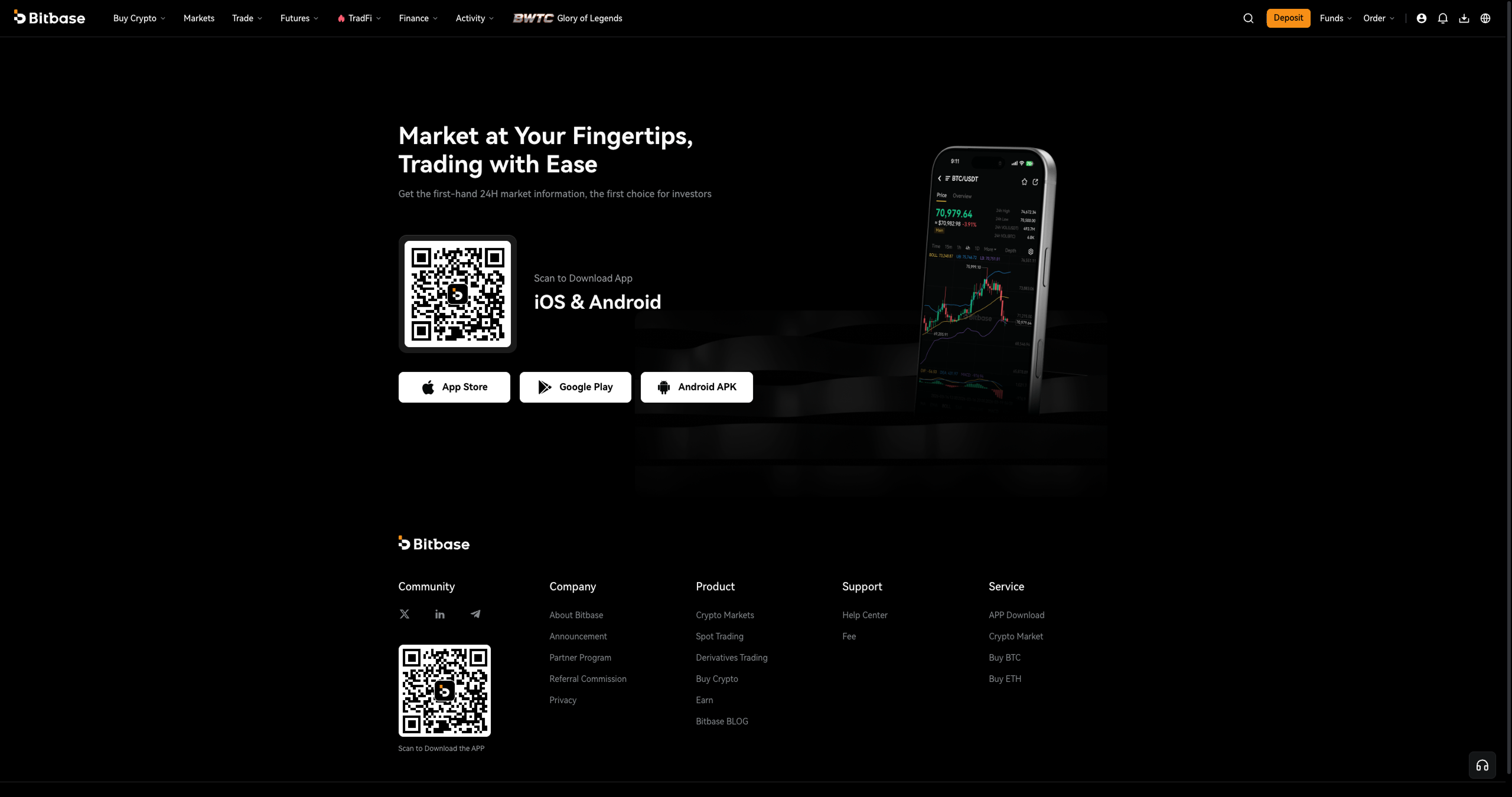 Bitbase app download — App Store / Google Play listing, or the