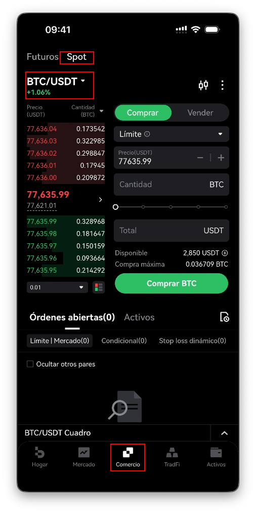 Cómo operar cripto en la app de Bitbase (Spot y Futuros)-bitbase-0154