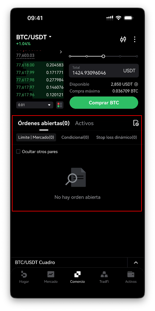 Cómo operar cripto en la app de Bitbase (Spot y Futuros)-bitbase-1874