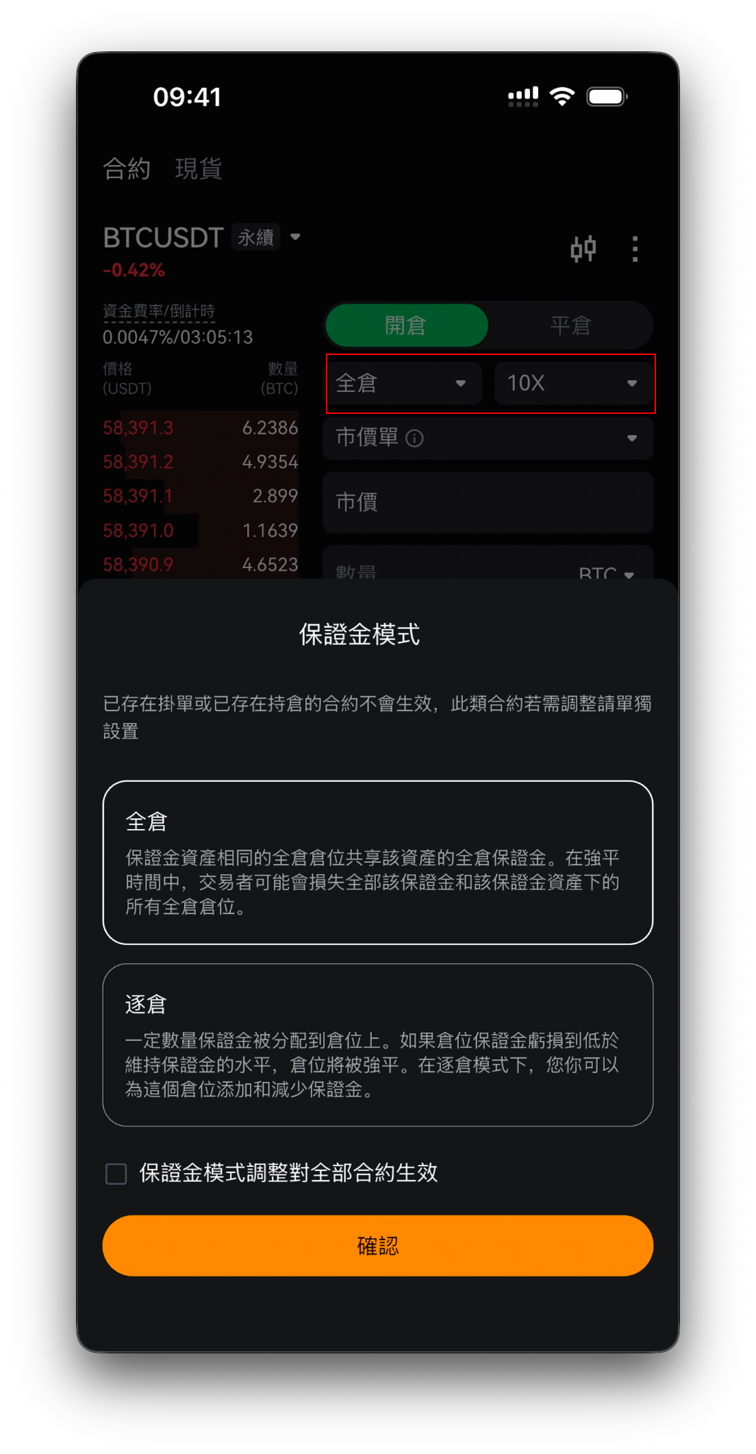 保證金模式