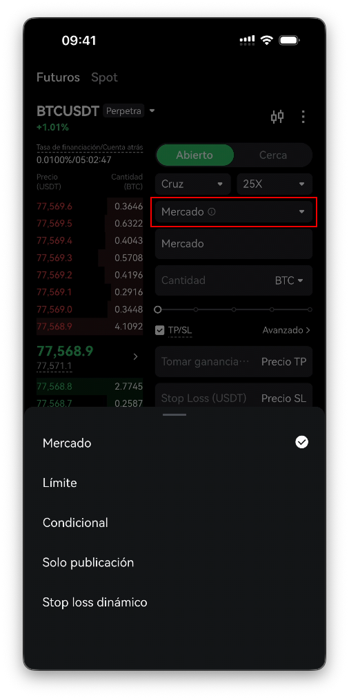 Cómo operar cripto en la app de Bitbase (Spot y Futuros)-bitbase-9515