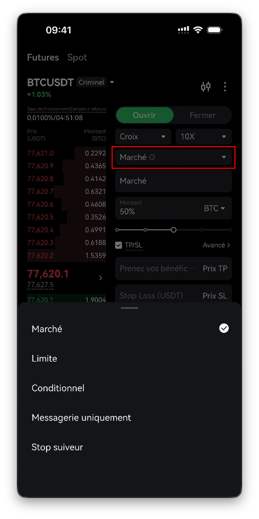 Comment trader des cryptos sur l'application Bitbase (Spot et Futures)-bitbase-3518