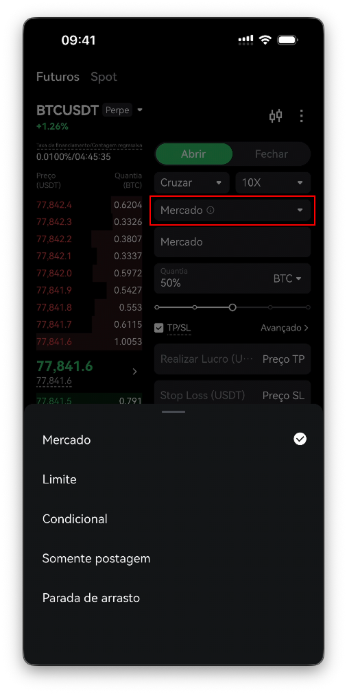 Como negociar cripto no app da Bitbase (Spot e Futuros)-bitbase-0083