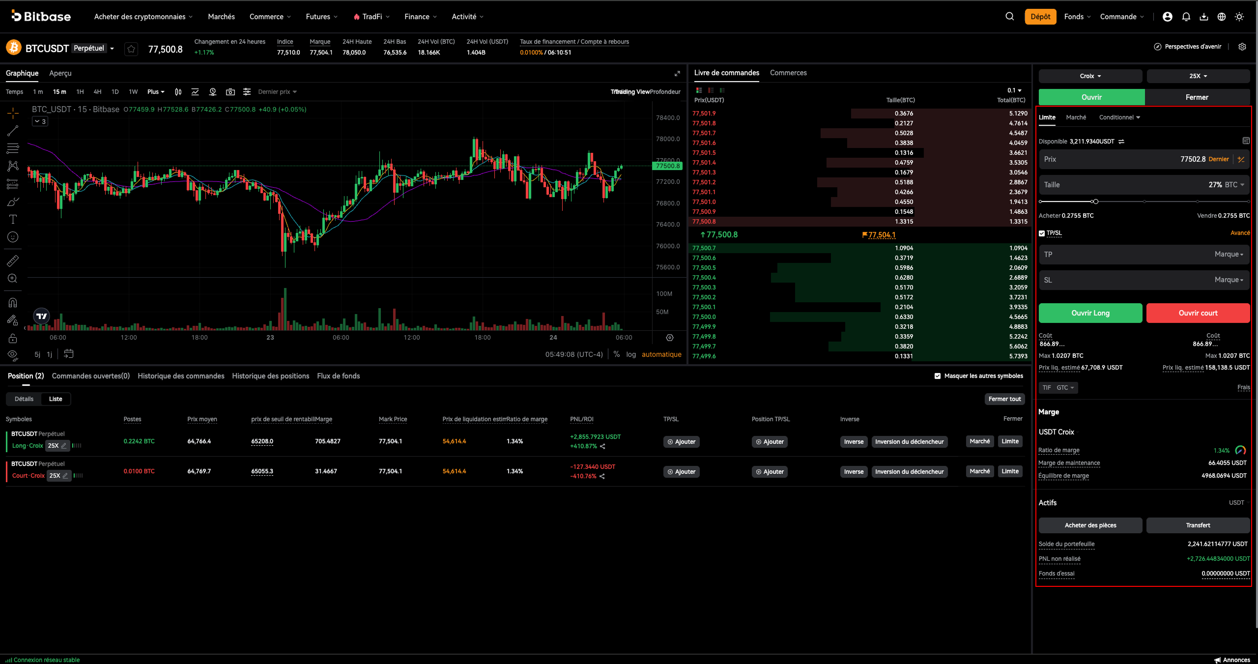 Comment trader des cryptos sur Bitbase : Web (Spot et Futures)-bitbase-5564
