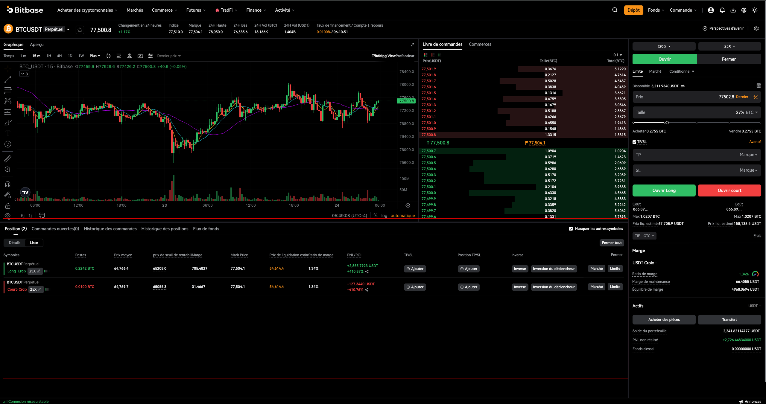 Comment trader des cryptos sur Bitbase : Web (Spot et Futures)-bitbase-1777