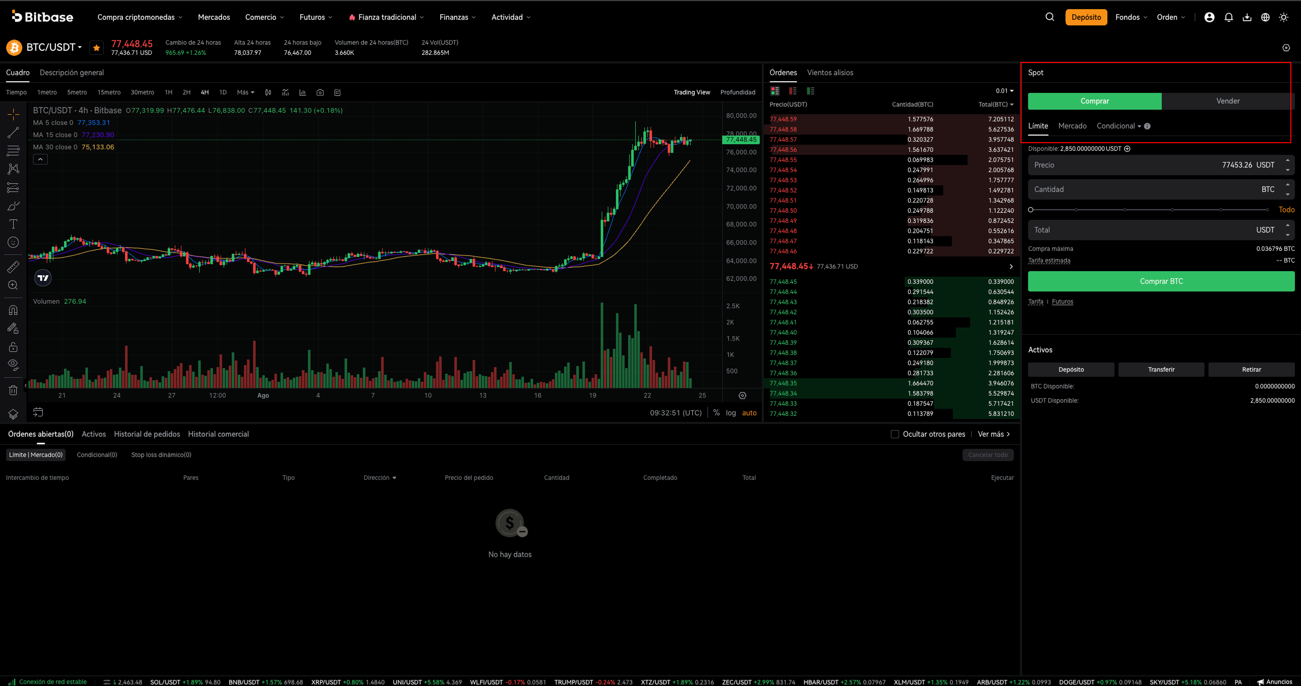 Cómo operar cripto en Bitbase: Web (Spot y Futuros)-bitbase-8049