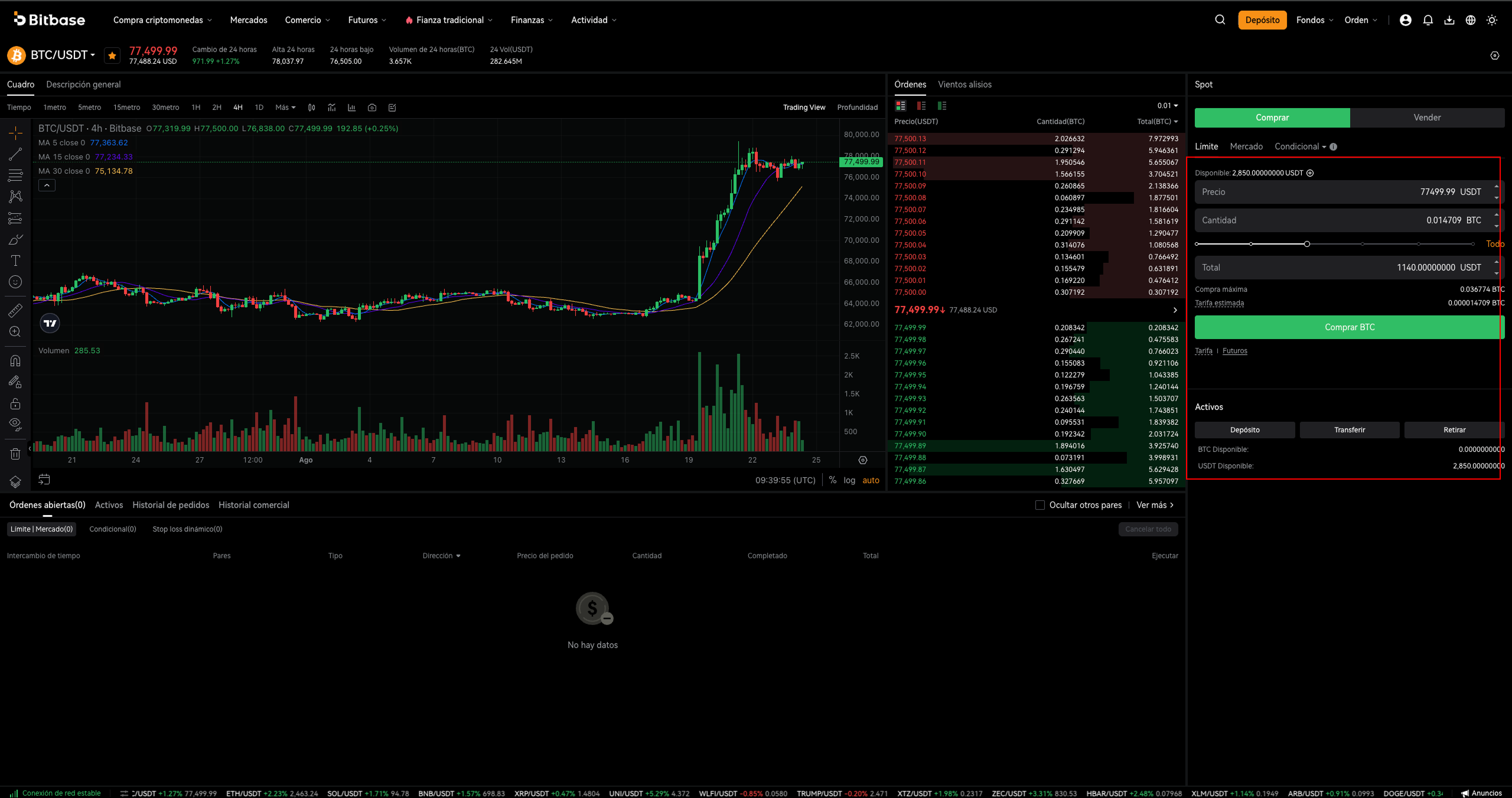 Cómo operar cripto en Bitbase: Web (Spot y Futuros)-bitbase-3573