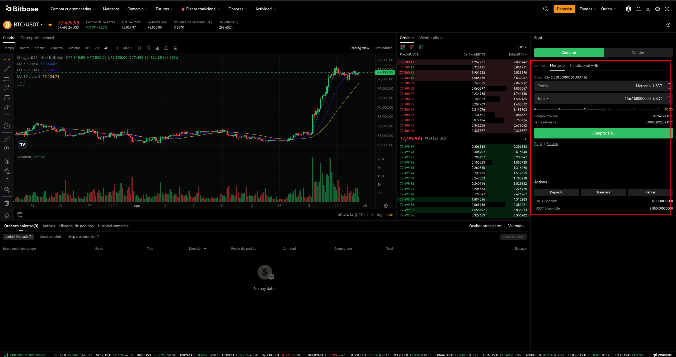 Cómo operar cripto en Bitbase: Web (Spot y Futuros)-bitbase-1751