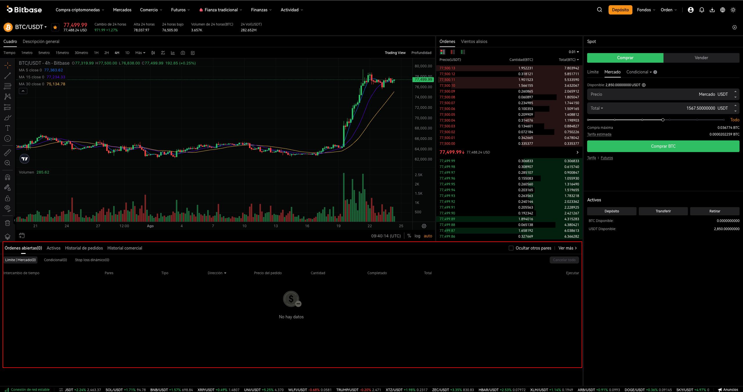 Cómo operar cripto en Bitbase: Web (Spot y Futuros)-bitbase-4523