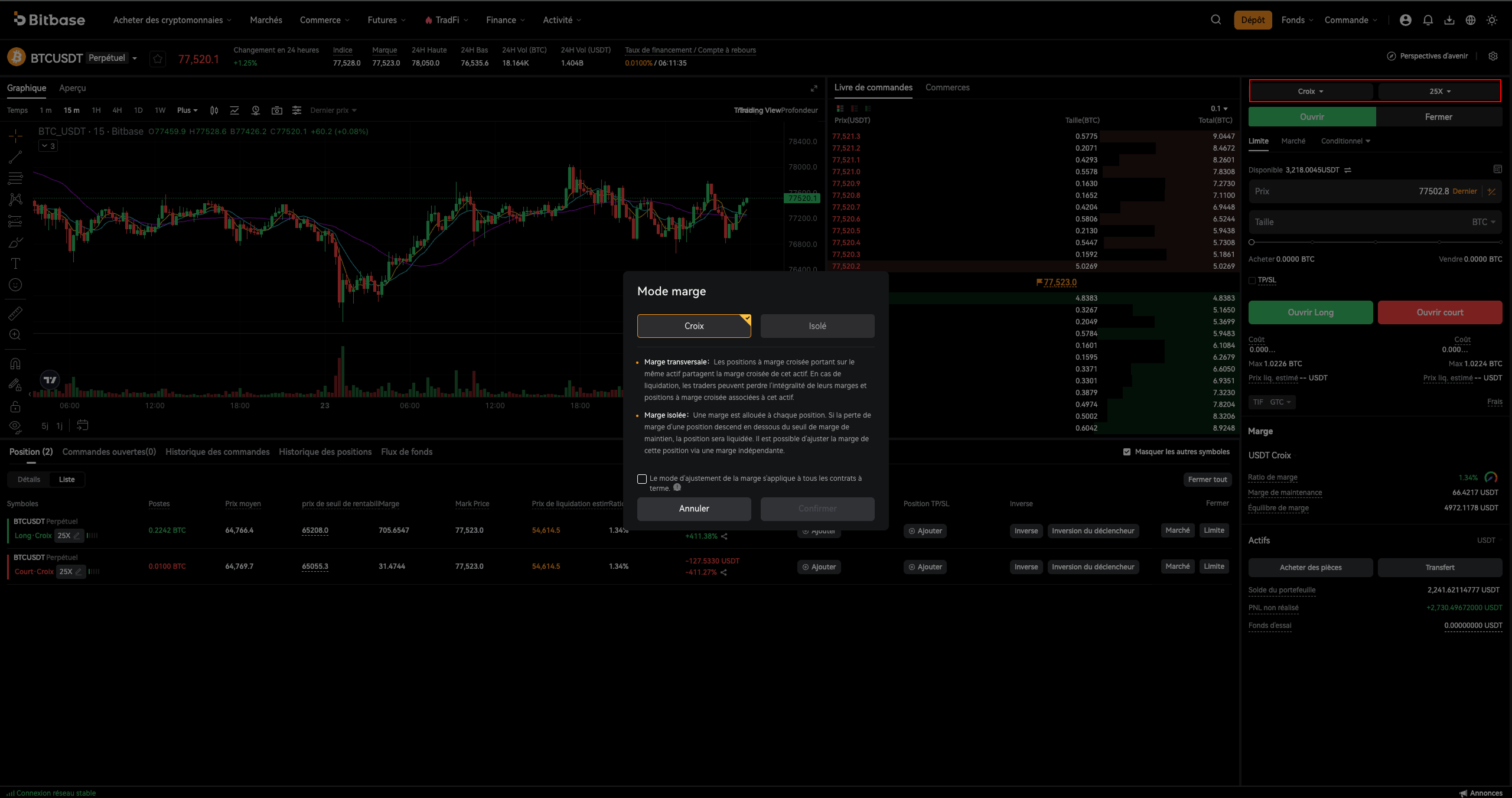Comment trader des cryptos sur Bitbase : Web (Spot et Futures)-bitbase-9234