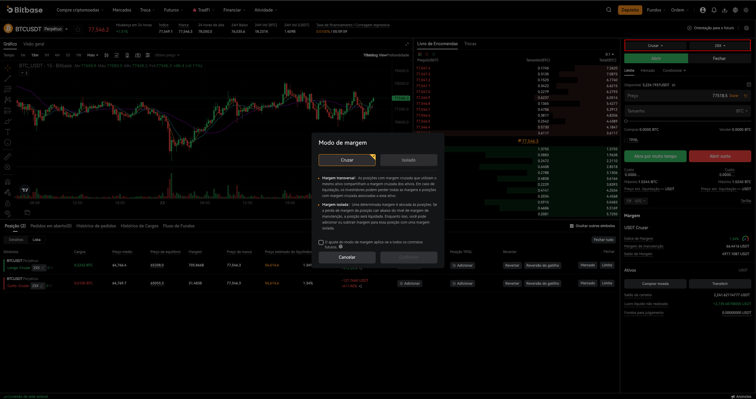 Como negociar cripto na Bitbase: Web (Spot e Futuros)-bitbase-8507