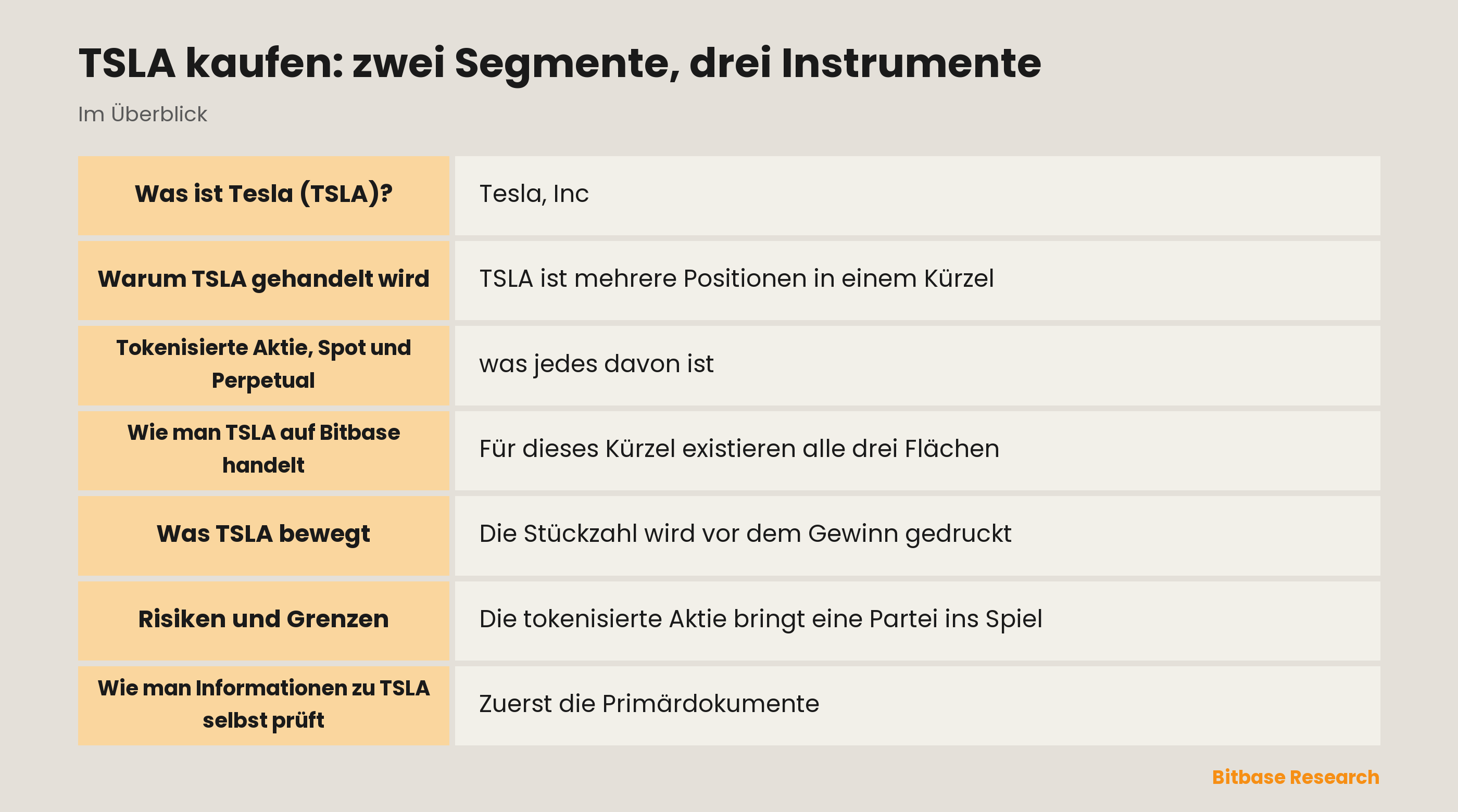 TSLA kaufen: zwei Segmente, drei Instrumente: die wichtigsten Punkte auf einen Blick