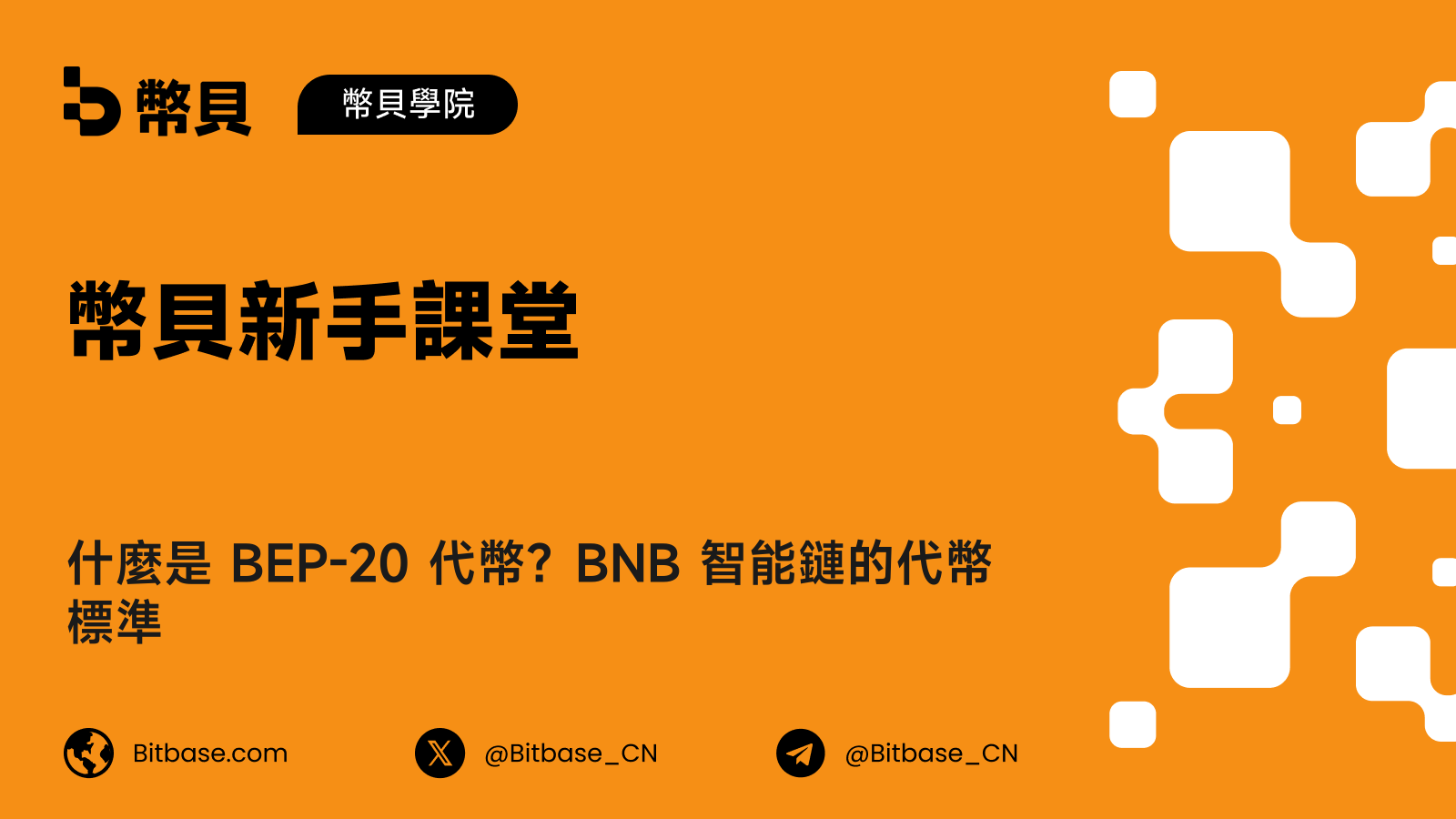什麼是 BEP-20 代幣?BNB 智能鏈的代幣標準