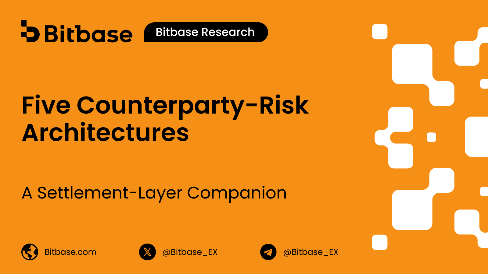 Five Counterparty-Risk Architectures: A Settlement-Layer Companion
